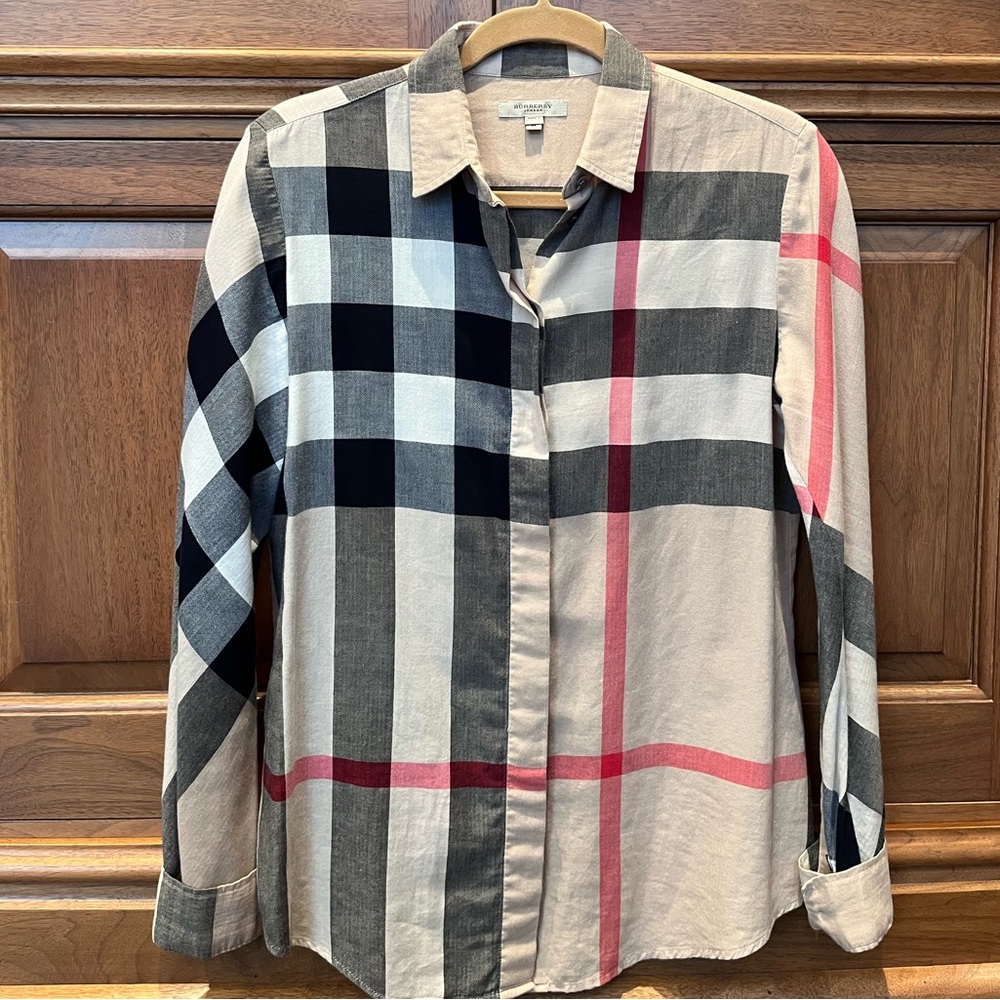 Burberry Plaid Cotton Shirt